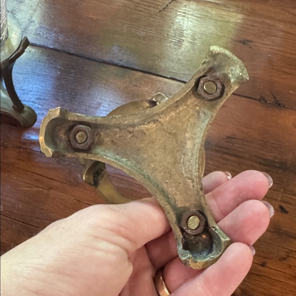 Vintage Brass and Crackle Glass Tea Lights - Picture 6 of 6